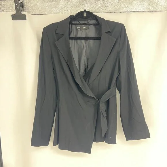 MNG Size 8 Black Wrap Jacket - Picture 1 of 10